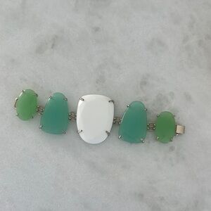 Kendra Scott Elegant Green and White Bracelet